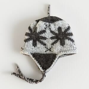 Kyber Outerwear Ear Flap Beanie - Tassel Top Hat - Wool - Fleece Lined One Sz